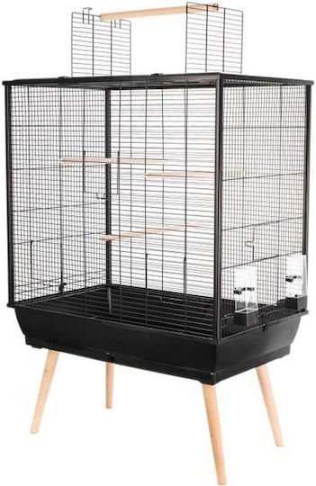 Zolux Vogelkäfig Neo Jili H80 67,5x78x19,5cm Schwarz 67,5x19,5x78cm