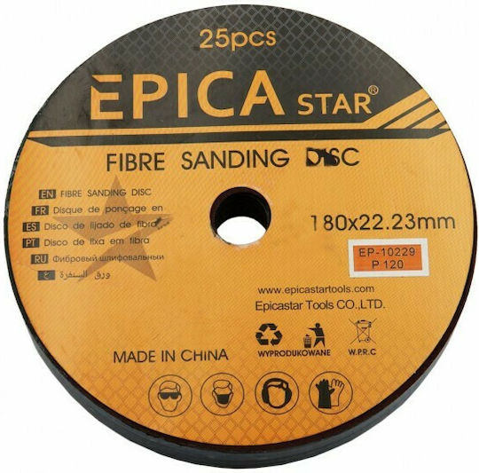 Epica Star Δίσκος Λείανσης Πάνελ P120 180mm