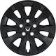 Jestic Car Hubcap Set Storm X with Dacia Emblem 15" 4pcs Black