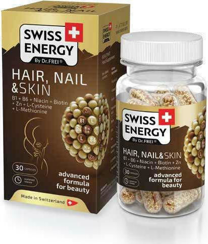 Swiss Energy Haar, Nägel Und Haut Besonderes Nahrungsergänzungsmittel 30 Kapseln