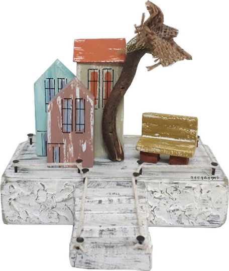 Kapadakis Wood Art Raumdekoration aus Hölzernes 16x16x12cm 1Stück