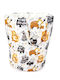 BabyCute Children's Storage Basket made of Fabric Raccoon White 40cm 1pcs