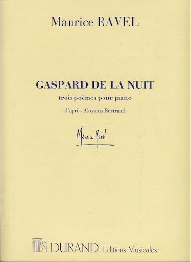 Durand M. Ravel - Gaspard de la Nuit Παρτιτούρα για Πιάνο