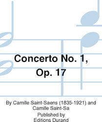 Durand Saint-Saens - Concerto N.1 Op.17 pentru ...