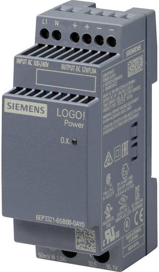 Siemens DIN-Schienen-Netzteil mit Ausgang 12V 1.9A SPS