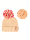 Beanie Damen Strickmütze in Rosa Farbe