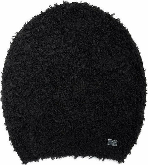 Beanie Γυναικείος Σκούφος Πλεκτός σε Μαύρο χρώμα