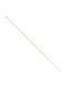 Visetti Chain Hand made of Steel Gold-plated Thin Thickness 3mm and Length 24cm