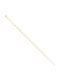 Visetti Chain Hand made of Steel Gold-plated Thin Thickness 4.3mm and Length 24cm