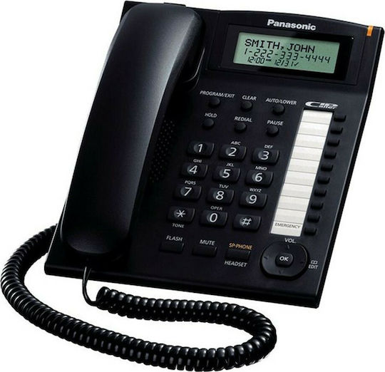 Panasonic KX-TS880FXB Corded Office Phone Black