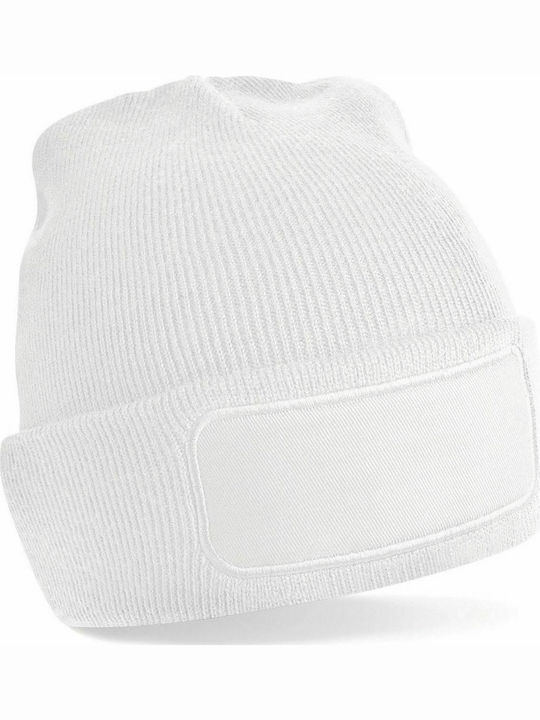 Printers B445 Ανδρικός Beanie Σκούφος σε Λευκό χρώμα