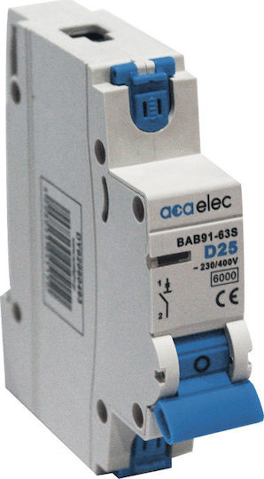 Aca Automatischer Schutzschalter 25A Einpolig AC DY02060493