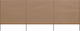 vidaXL Fabric Fence Panel in Brown Color 80cm x 4.0m