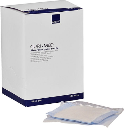 Abena Sterile Gauze Pads 10x10cm CuriMed Absorbent Pads Sterile 50pcs