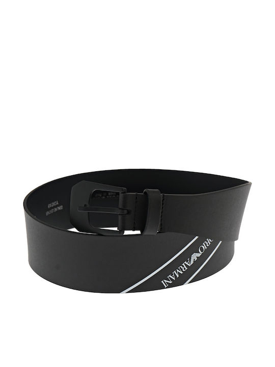 Wide Leather Women's Belt Black