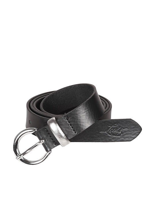 Larkspur Leder Damen Gürtel Schwarz