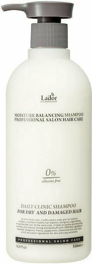 Lador Moisture Balancing Σαμπουάν για το Ευαίσθητο Τριχωτό για Ξηρά Μαλλιά Μαλλιά 530ml