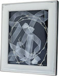 Prince Silvero Tabletop Rectangle Wedding Crown Case / Photo Frame Silver/Black 25x20cm