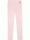 Lynne 137-512011 Women's High-waisted Fabric Trousers in Slim Fit Pink