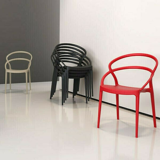 Καρέκλα Pia Red 54x56x82εκ. Καρέκλα Pia Red 54x56x82εκ.