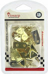 Viosarp VC1805 Metallic Frame Kitchen Hook with Nail Gold 15pcs