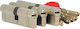 Lock Cylinder Security Arte 100mm (50-50) with 5 Keys Silver