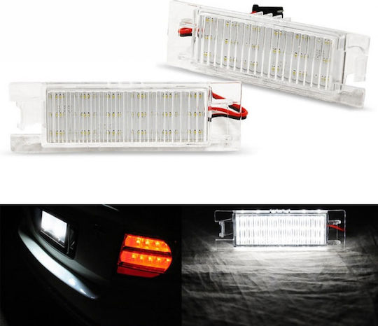 Vinstar License Plate Lights Led 12V for Opel Astra / Corsa / Zafira 2pcs