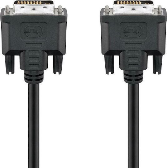 Goobay Кабел DVI-D мъжки - DVI-D мъжки 3м Черен (68083)