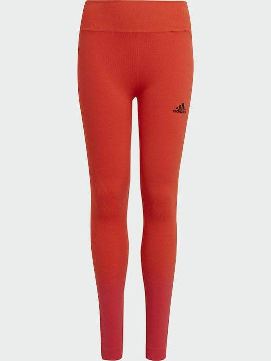 Kids Legging Sports Long Red Aeroknit Aeroready