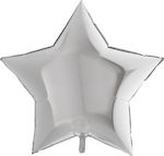 Balloon Foil Jumbo Birthday-Celebration Star Silver 96cm