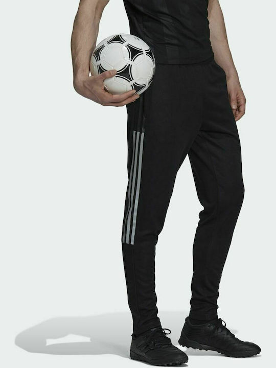 Adidas Tiro Reflective Παντελόνι Φόρμας με Λάστιχο Μαύρο
