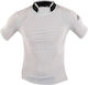 Adidas Collared Short Sleeves ADITS314 Ανδρική Κοντομάνικη Μπλούζα για Jiu-Jitsu Λευκή