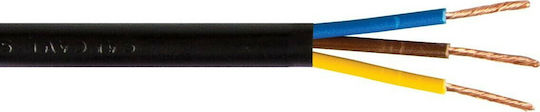 VK Lighting Power Cord With Cable Properties 3x1.5mm² In Black Colour 1m Flexible