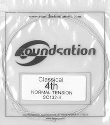 Soundsation Classical Normal Μονή Χορδή Silver Plated 30" D (Re) 4th