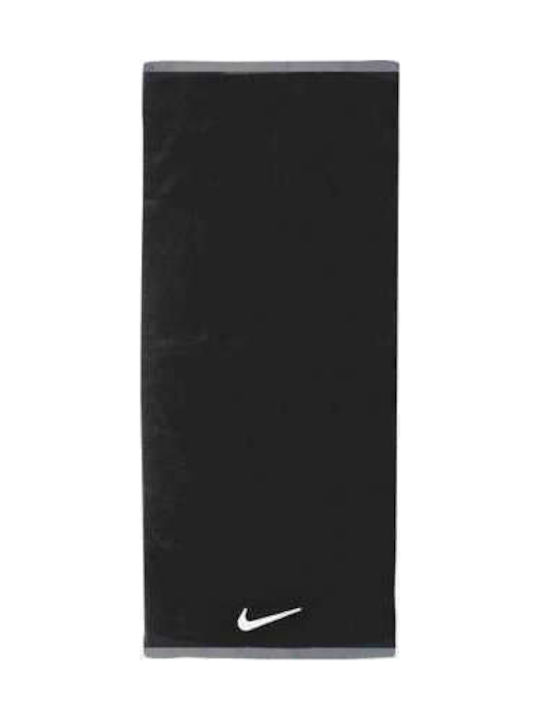 Nike Fundamental Покривка за фитнес Зала 100% памук Черен 120x60см