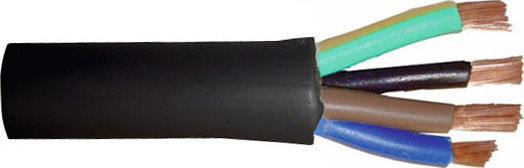 Adeleq Power Cord With Cable Properties 4x2.5mm² In Black Colour 1m Flexible