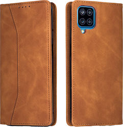 Bodycell PU Leather Buchen Sie Synthetisches Leder Braun (Galaxy A12) 04-00620