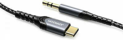 Joyroom SY-A03 Geflochten USB 2.0 Kabel USB-C männlich - 3.5mm Schwarz 2m (SY-A03)