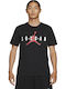 Wordmark Αθλητικό T-shirt Μαύρο