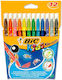 BIC Kids Couleur XL Μαρκαδόροι Ζωγραφικής Χονδροί, Πλενόμενοι Σετ 12 χρώματα