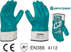 Total Gloves for Work Green Nitrile