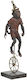 Inart Декоративна Monkey от Полирезин 11x12x47см 1бр