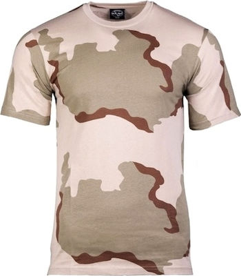 Mil-Tec Κοντομάνικο T-shirt Στρατού Desert 100% Βαμβακερό σε Καφέ Χρώμα