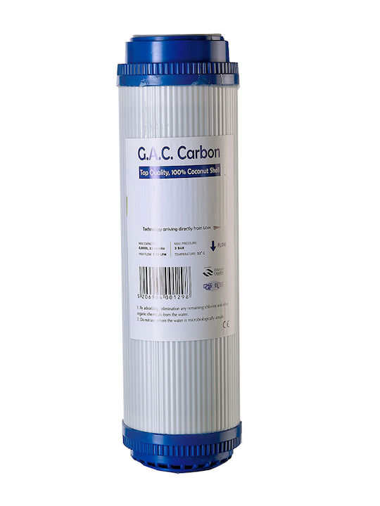Veluda Countertop and Under Sink Water Filter Replacement made of Activated Carbon 10" GAC