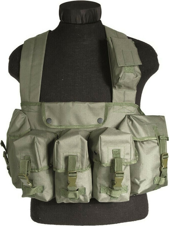 Mil-Tec Γilet de luptă Chest Rig Khaki cu 6 buzunare kaki