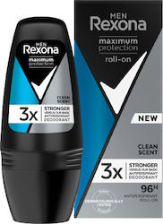 Rexona Men Maximum Protection Clean Scent 96h Αποσμητικό 96h σε Roll-On 50ml