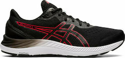 Asics Gel-Excite 8 Ανδρικά Αθλητικά Παπούτσια Running Μαύρα