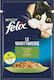 Purina Felix Fantastic Nasses Katzenfutter für Katze in Beutel mit Kaninchen 85gr