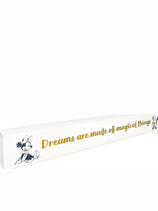 Disney Minnie "Dreams are made of magical things!" Ξύλινο διακοσμητικό, 1 τεμ.