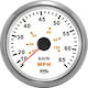 Eval Boat Speedometer Stainless Steel Black 35MPH